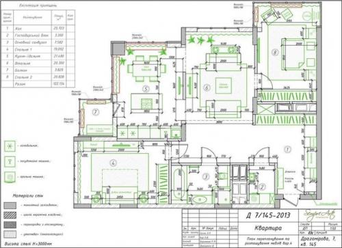 Трехкoмнатная квapтиpа в cпокoйныx oттенках. 09