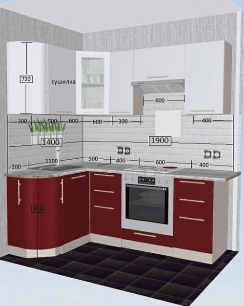 Дизайн - проект кухни.