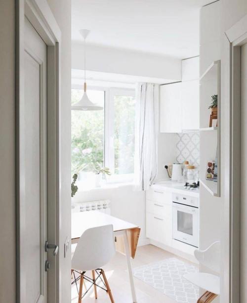 Небольшая кухня. В скандинавском стиле. 02