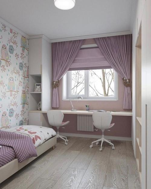 Интерьер комнаты для девочек. 04