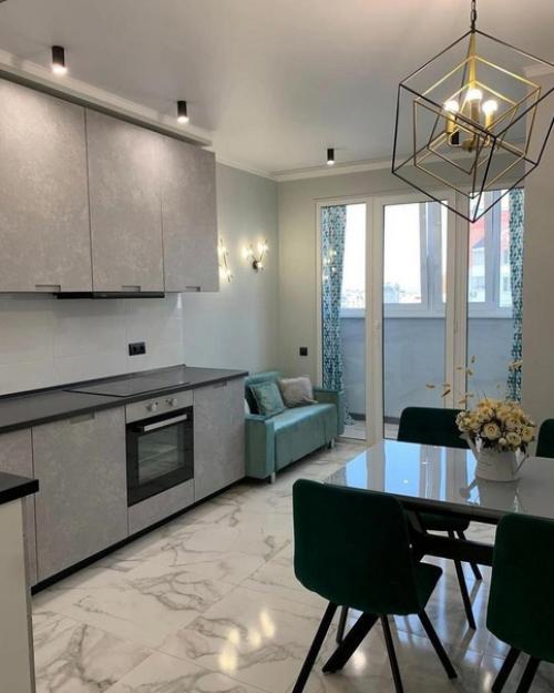 Современный интерьер. В светлых тонах.