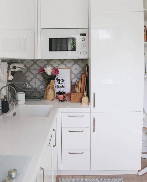 Небольшая кухня. В скандинавском стиле. 03