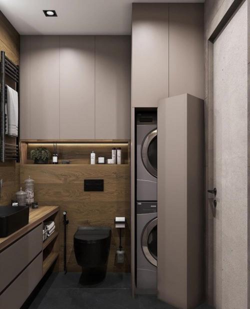 Санузел в современном стиле.