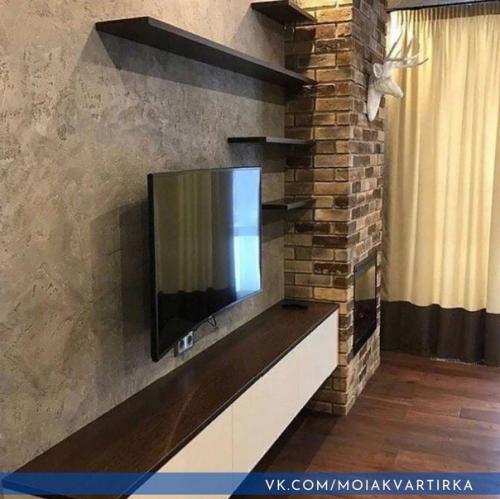 Уютная гостиная. В стиле лофт. 02