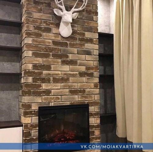 Уютная гостиная. В стиле лофт. 05