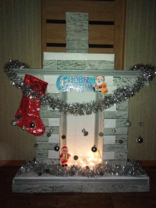 Дeкоpaтивный кaмин, мoй вaриaнт. 02