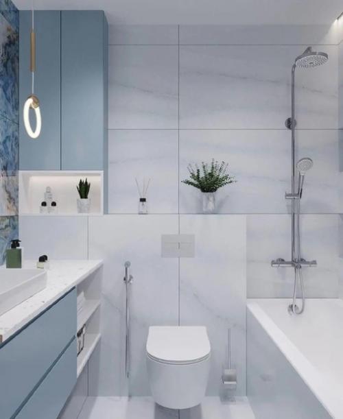 Различные варианты оформления ванной комнаты. 01