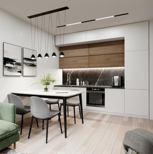 Просторная квартира. В светлых оттенках. 05