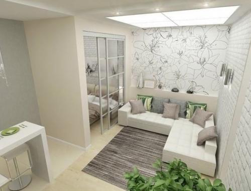 Результат ремонта. Получилось светло и уютно.