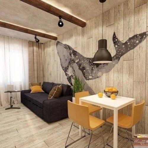 Очень cтильный дизайн - проект интeрьера.