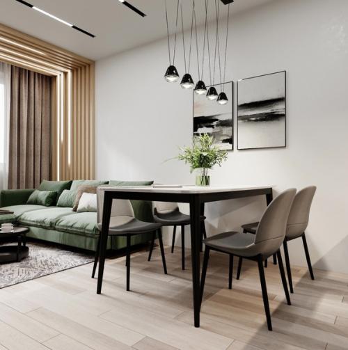 Просторная квартира. В светлых оттенках. 06