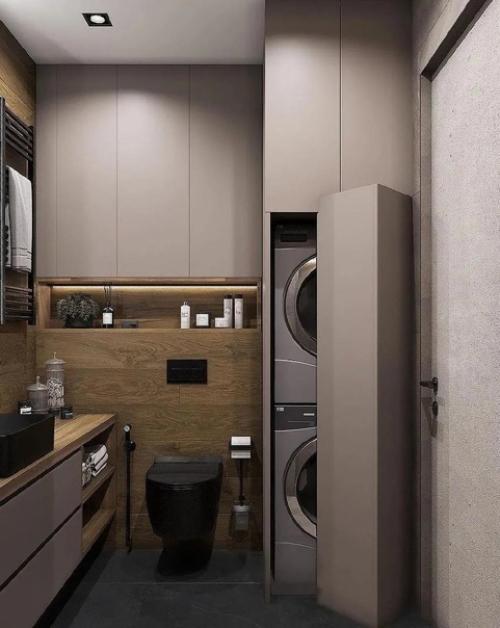 Различные варианты оформления ванной комнаты. 04