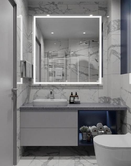 Различные варианты оформления ванной комнаты. 07