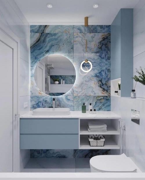 Различные варианты оформления ванной комнаты.