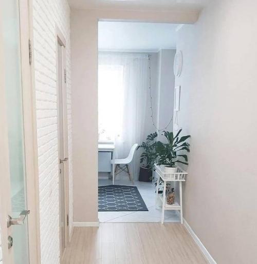 Интерьер прихожей. В белом цвете. 02