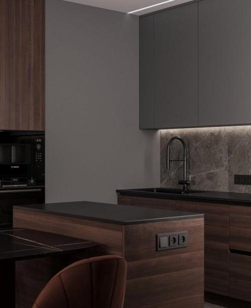 Современный интерьер. В минималистичном оформлении. 01