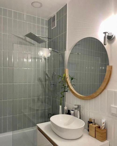 Красивый интерьер ванной комнаты. 01