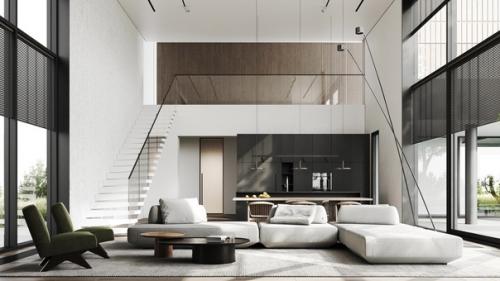 Интересный дизайн дома.