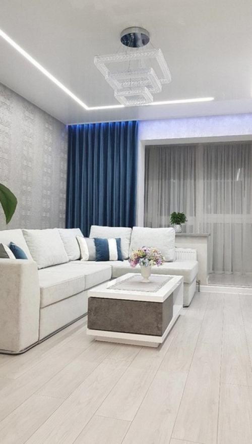 Интерьер гостиной в деталях.