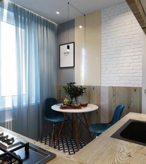 Чудесная кухня. Даже при таких небольших размера.