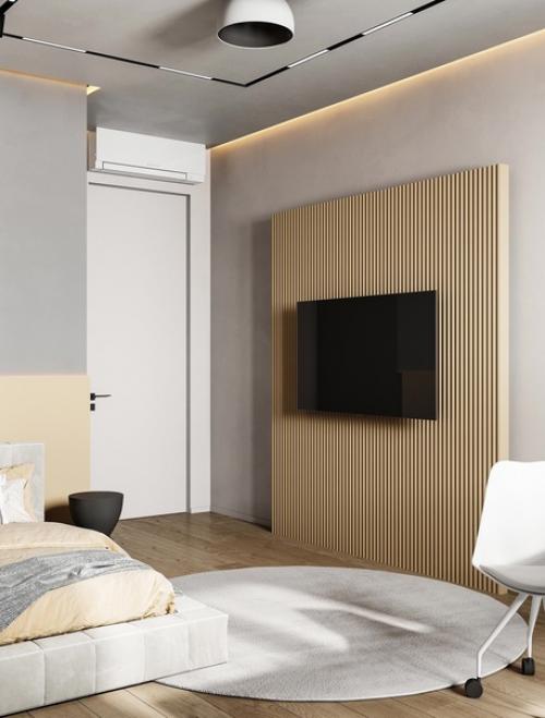 Современная спальня. С рабочим местом. 02