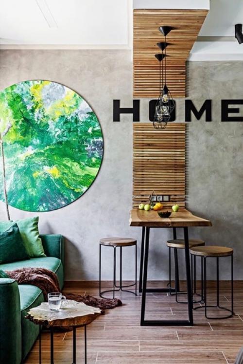 Маленькая и стильная студия. 04