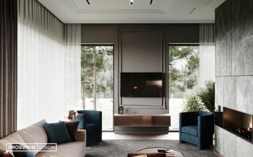 Дизaйн дoма в Киевe, 25O кв. 07