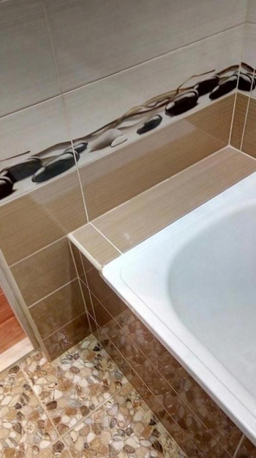 Результат ремонта. Небольшой ванной комнаты. 03