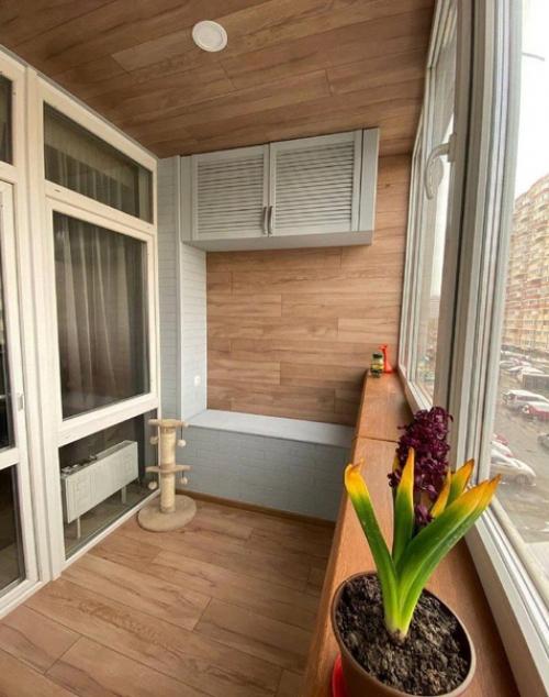 Результат ремонта балкона.