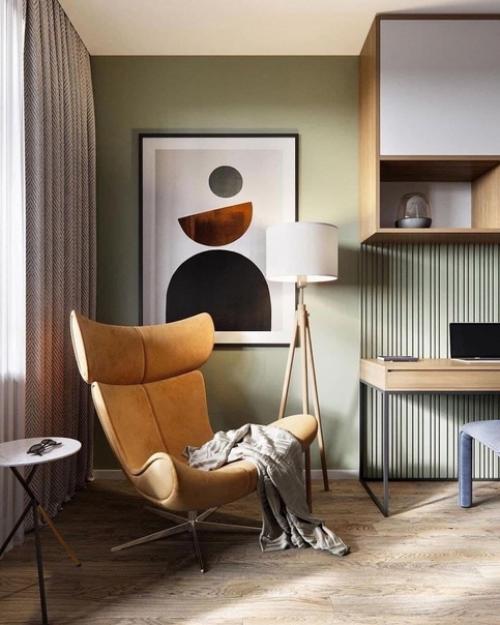 Цвета в этом проекте подобраны идеально, все очень гармонично и натурально.