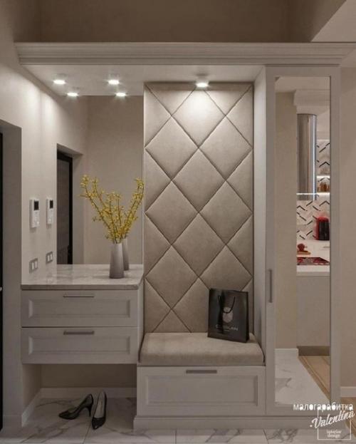 Интерьер квартиры. Основной цвет - белый. 07