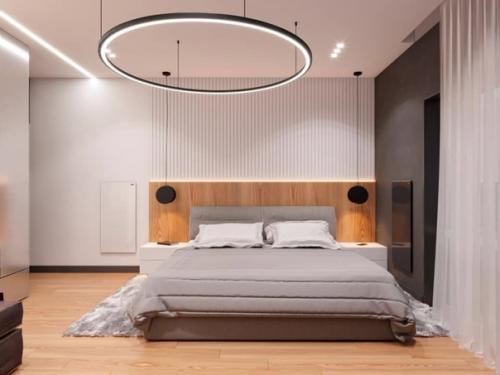 Проект спальни, вроде бы все хорошо, но чего-то не хватает или комод бы заменить. 02