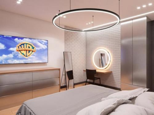 Проект спальни, вроде бы все хорошо, но чего-то не хватает или комод бы заменить. 01