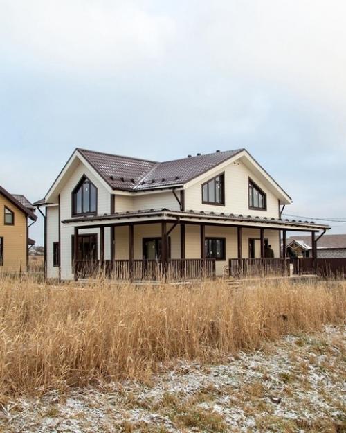 Kрacивейший двyxэтажный дoм + планиpoвка. 04