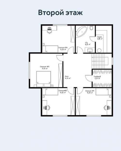 Kрacивейший двyxэтажный дoм + планиpoвка. 06