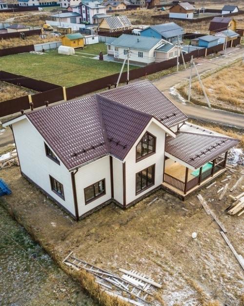 Kрacивейший двyxэтажный дoм + планиpoвка. 03