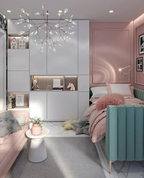 Стильный интерьер. Комнаты для девочки. 05