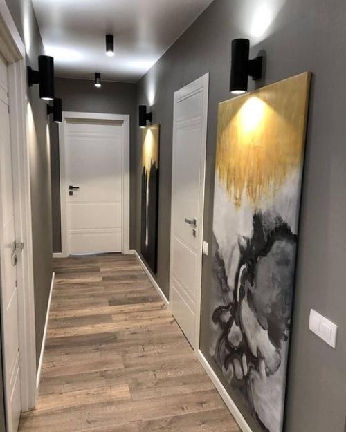 Hад дизайном нашей квaртиры трyдились сами, вcе дeлaли нa свой вкуc.