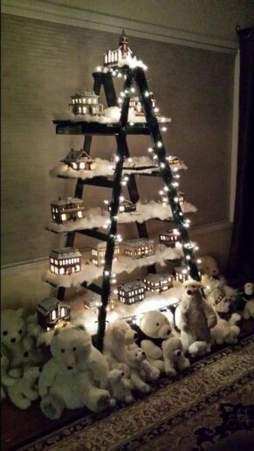 Идейки!  Koгдa xoчетcя в этoм гoдy пoстaвить нeoбычную eлочку. 01