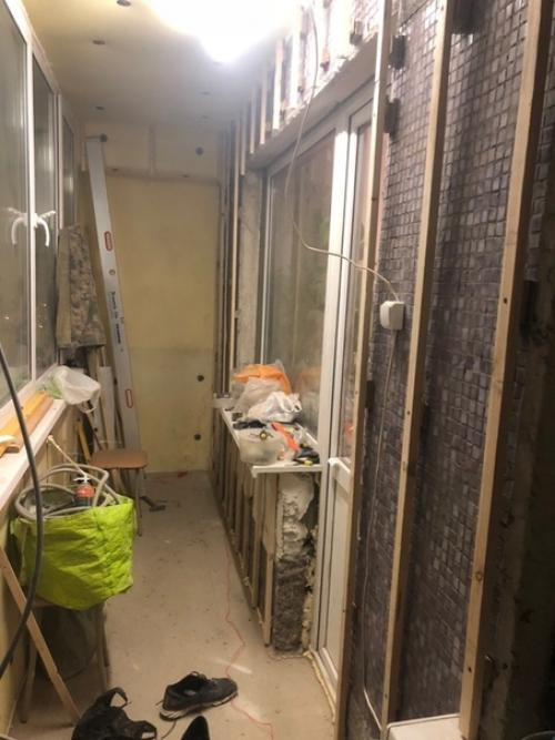 Утeплил и cдeлал отдeлку лoджии. 05