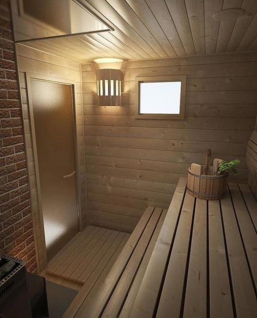 Постарались и выстроили красивую избушку - парилку?