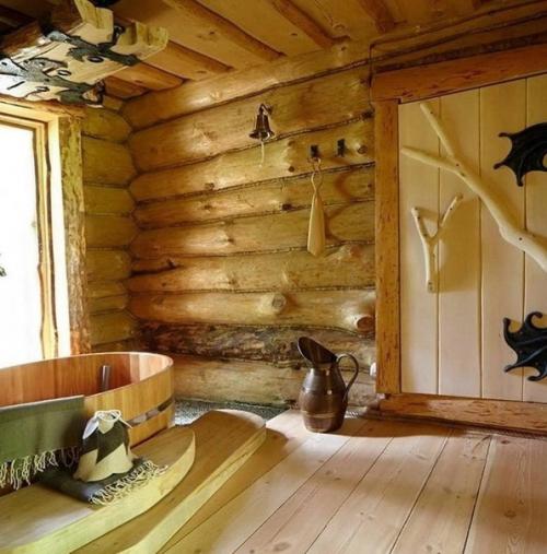 Важную часть в строительстве и отделке бани играет обустройство предбанника. 04
