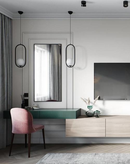 Интерьер красивой спальни. 04