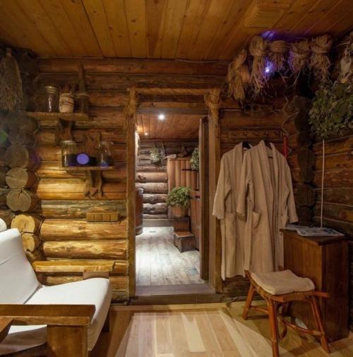 Важную часть в строительстве и отделке бани играет обустройство предбанника. 02