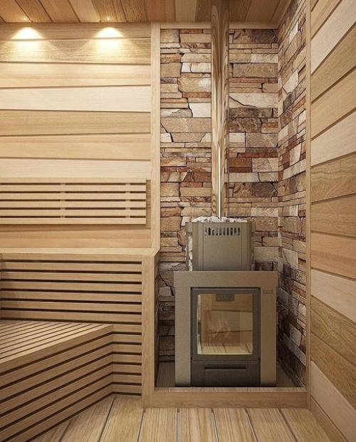 Постарались и выстроили красивую избушку - парилку? 02