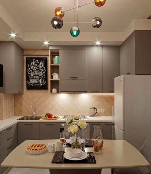 Красивый интерьер кухни. 01