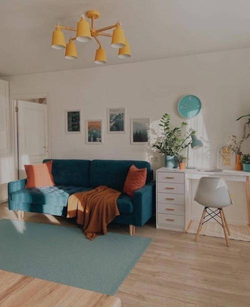 Уютный интерьер. В приятном сочетании цветов. 02