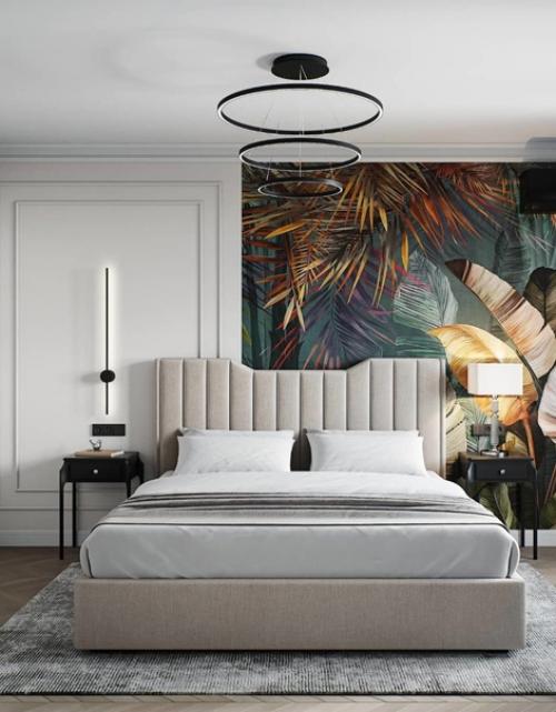 Интерьер красивой спальни. 03