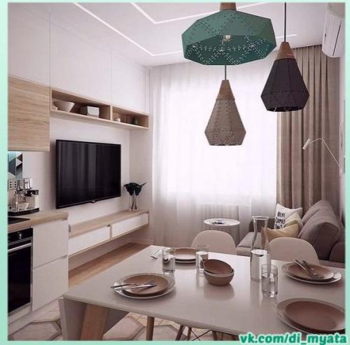 Небольшая кухня - гостиная. 03