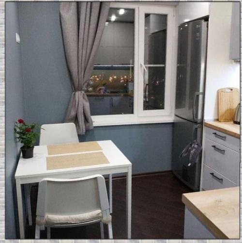 До и после ремонта кухни. 02